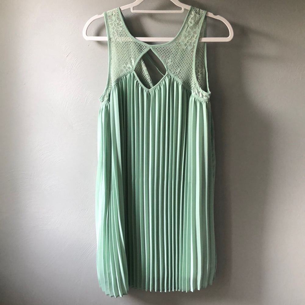 Pleated Keyhole Dress -NWT